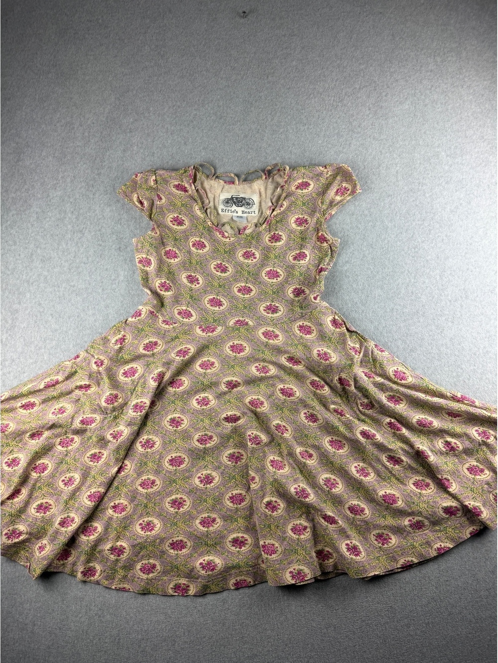 Effie's Heart Romantic Floral Pattern Cotton Blend Dress Size L - Picture 1 of 9